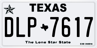 TX license plate DLP7617