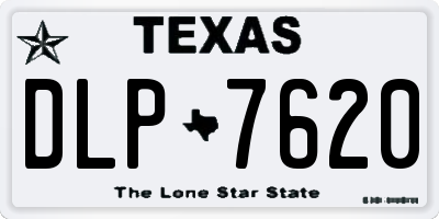 TX license plate DLP7620