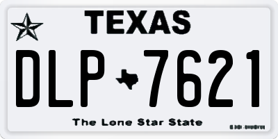 TX license plate DLP7621