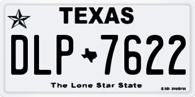 TX license plate DLP7622