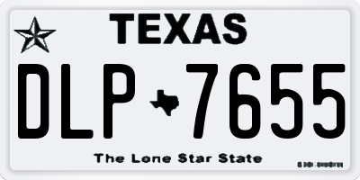 TX license plate DLP7655