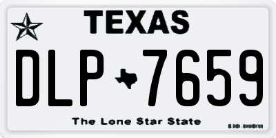 TX license plate DLP7659