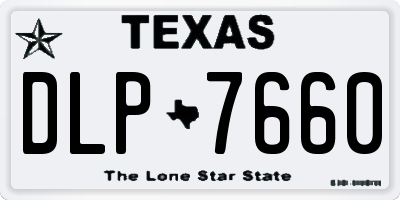 TX license plate DLP7660
