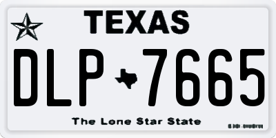 TX license plate DLP7665