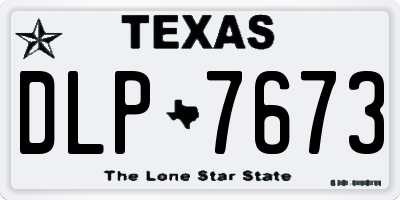 TX license plate DLP7673