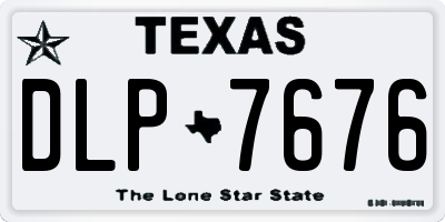 TX license plate DLP7676