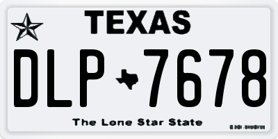 TX license plate DLP7678