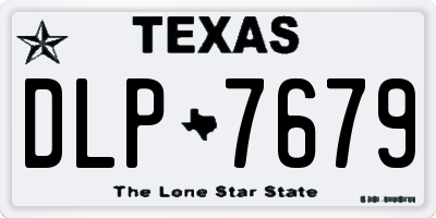 TX license plate DLP7679