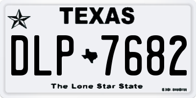 TX license plate DLP7682