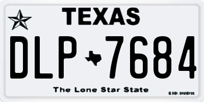 TX license plate DLP7684