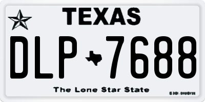 TX license plate DLP7688