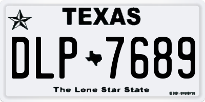 TX license plate DLP7689