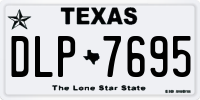 TX license plate DLP7695