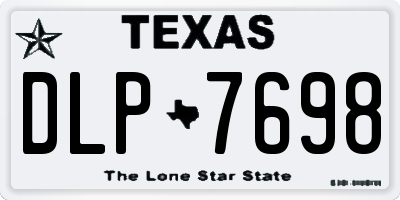 TX license plate DLP7698