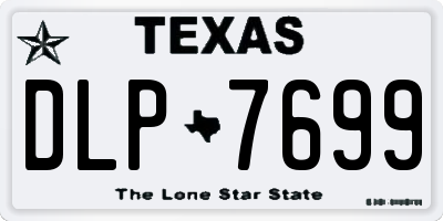 TX license plate DLP7699