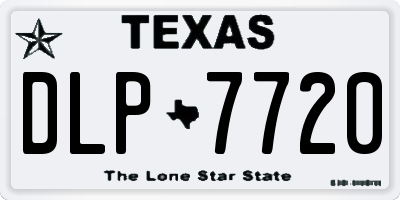 TX license plate DLP7720
