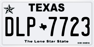 TX license plate DLP7723