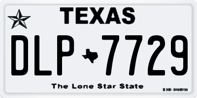 TX license plate DLP7729