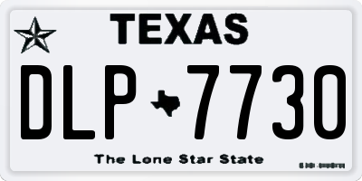 TX license plate DLP7730