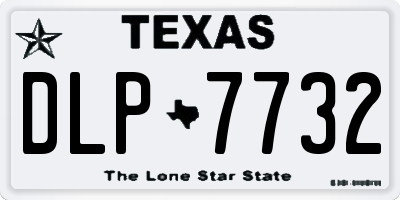TX license plate DLP7732