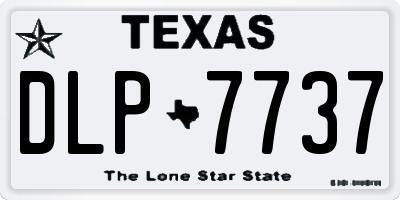 TX license plate DLP7737