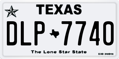 TX license plate DLP7740