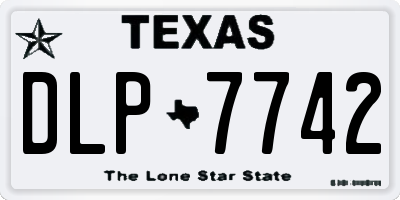 TX license plate DLP7742