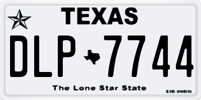 TX license plate DLP7744