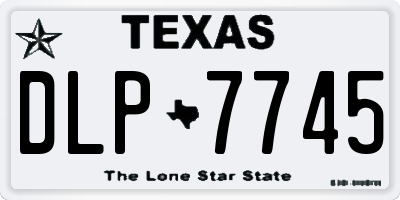 TX license plate DLP7745