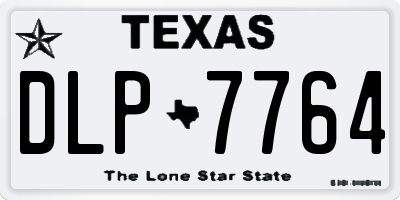 TX license plate DLP7764