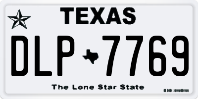 TX license plate DLP7769