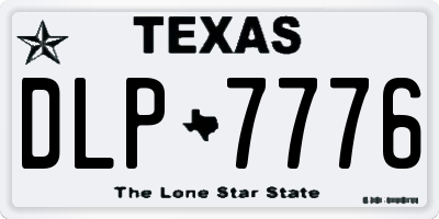 TX license plate DLP7776