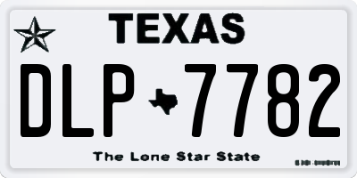 TX license plate DLP7782