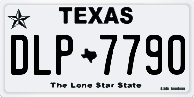 TX license plate DLP7790
