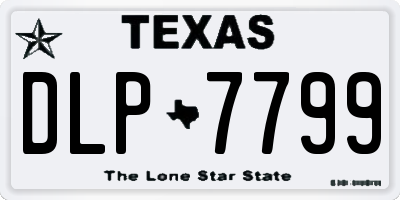 TX license plate DLP7799