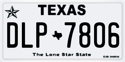 TX license plate DLP7806