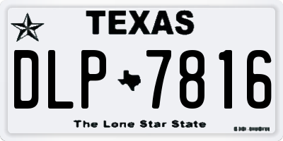 TX license plate DLP7816