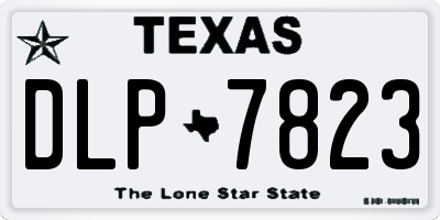 TX license plate DLP7823