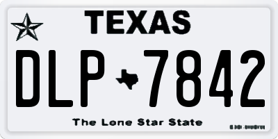 TX license plate DLP7842