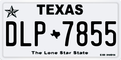 TX license plate DLP7855