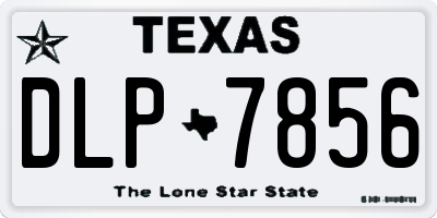TX license plate DLP7856