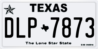 TX license plate DLP7873