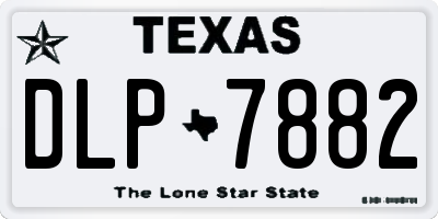 TX license plate DLP7882