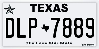 TX license plate DLP7889