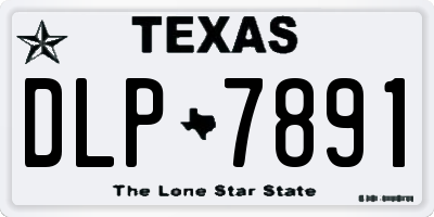 TX license plate DLP7891