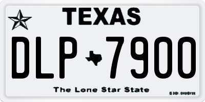 TX license plate DLP7900