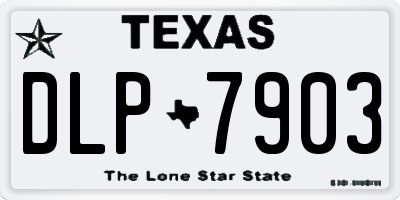 TX license plate DLP7903