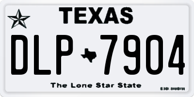 TX license plate DLP7904