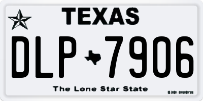 TX license plate DLP7906