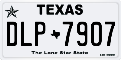 TX license plate DLP7907